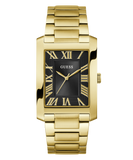GUESS Gold Tone Clyde Rectangle Watch GW0896G2