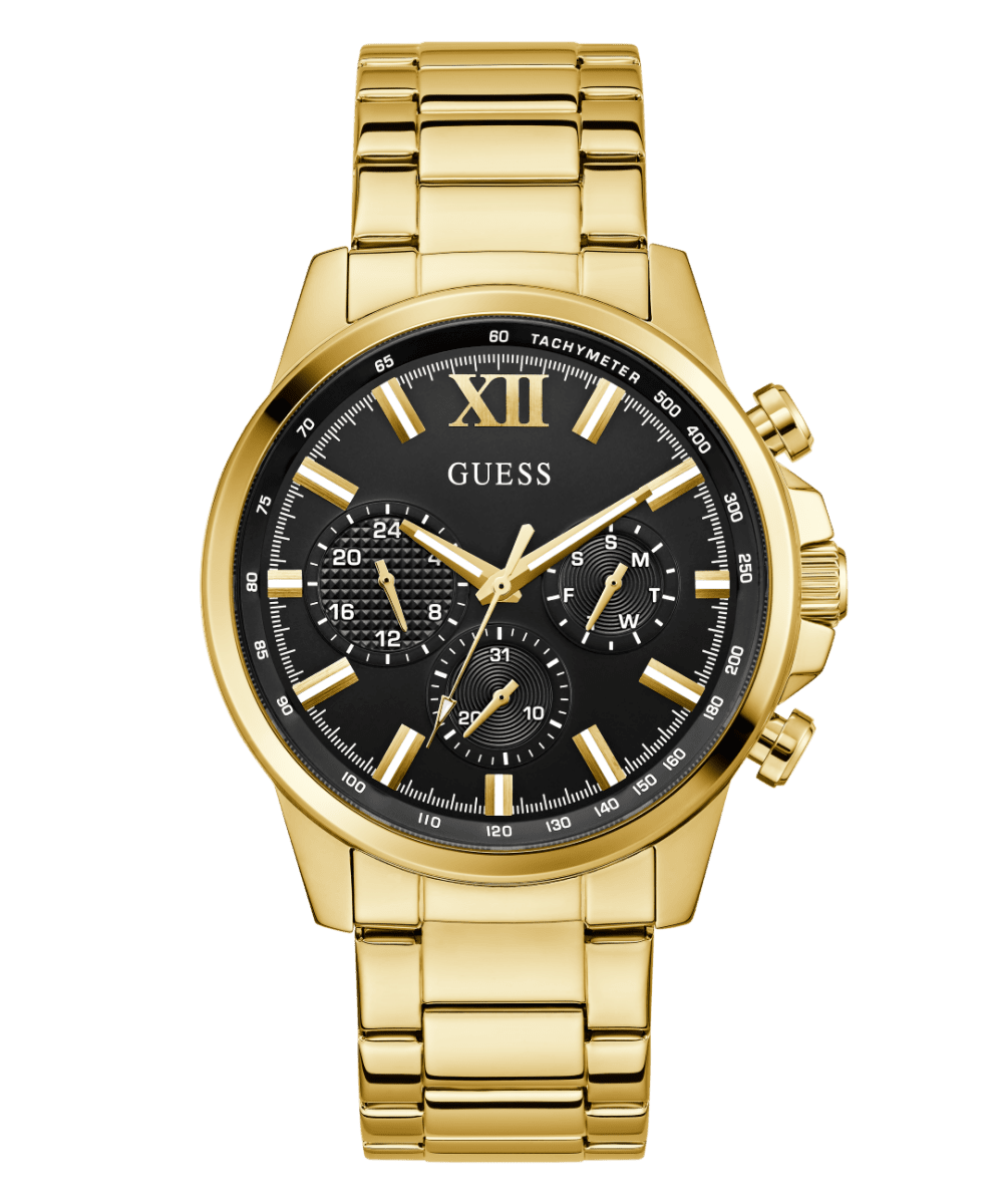 GUESS Gold-Tone Walker Multifunction Watch GW0900G3