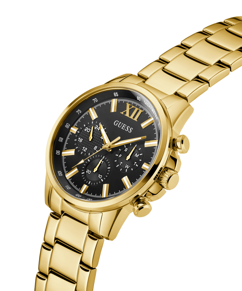GUESS Gold-Tone Walker Multifunction Watch GW0900G3
