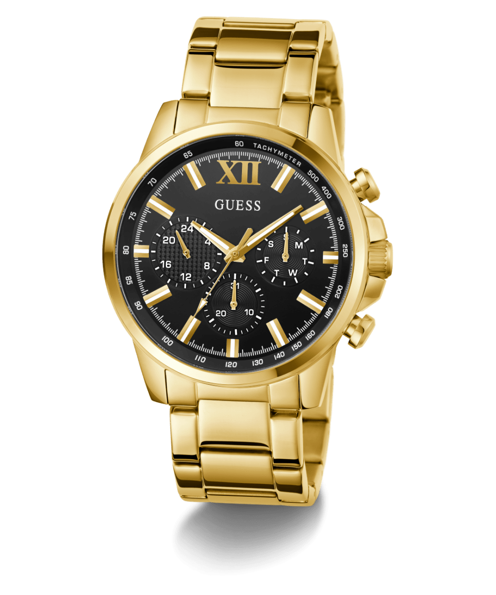 GUESS Gold-Tone Walker Multifunction Watch GW0900G3