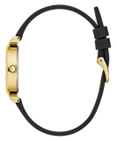GUESS Ladies Black Gold Tone Array Analog Watch GW0912L4