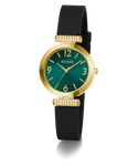 GUESS Ladies Black Gold Tone Array Analog Watch GW0912L4
