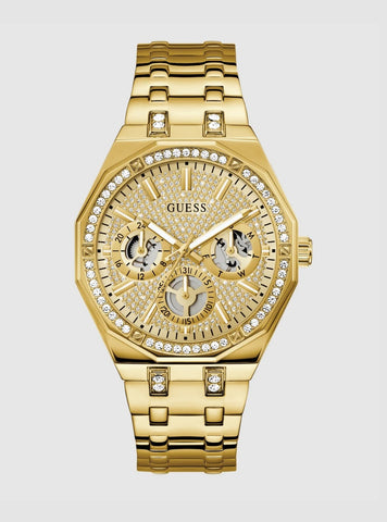 GUESS Gold kryptonite glitz watch GW0960L2