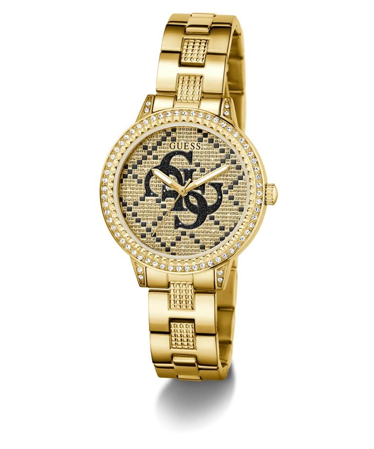 GUESS Ladies Silver Gold Analog Watch GW0944L2