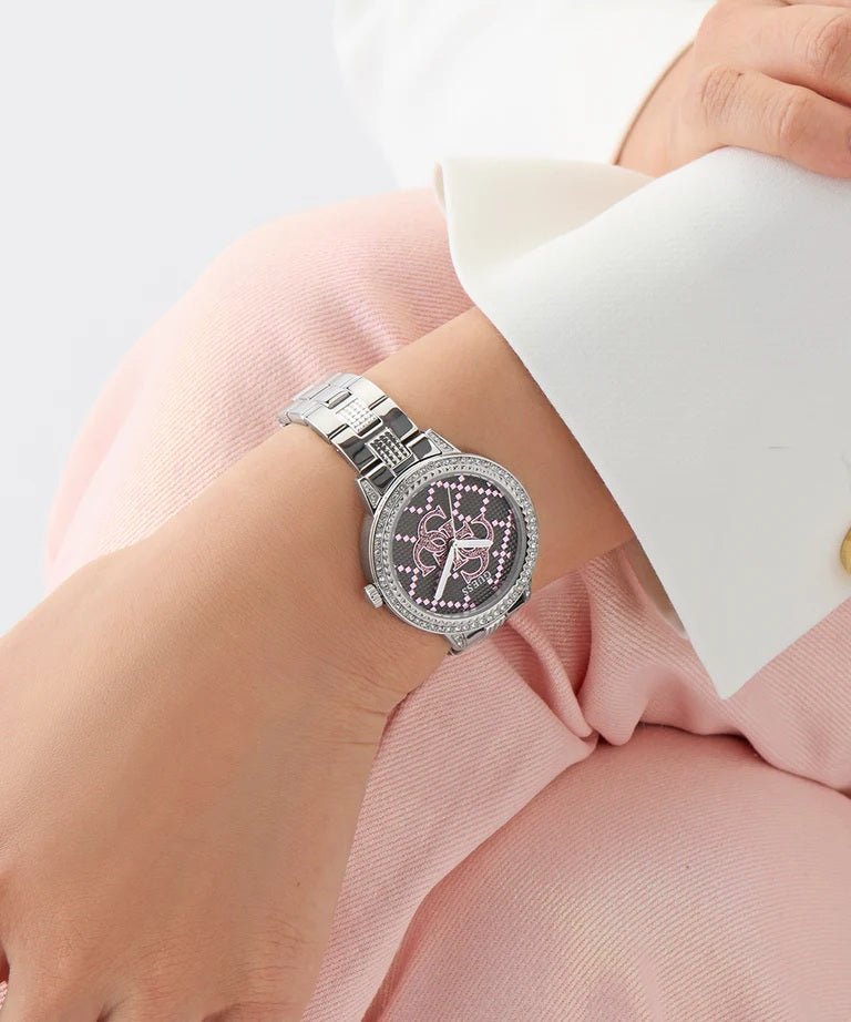 GUESS Ladies Silver Tone Analog Watch GW0944L1