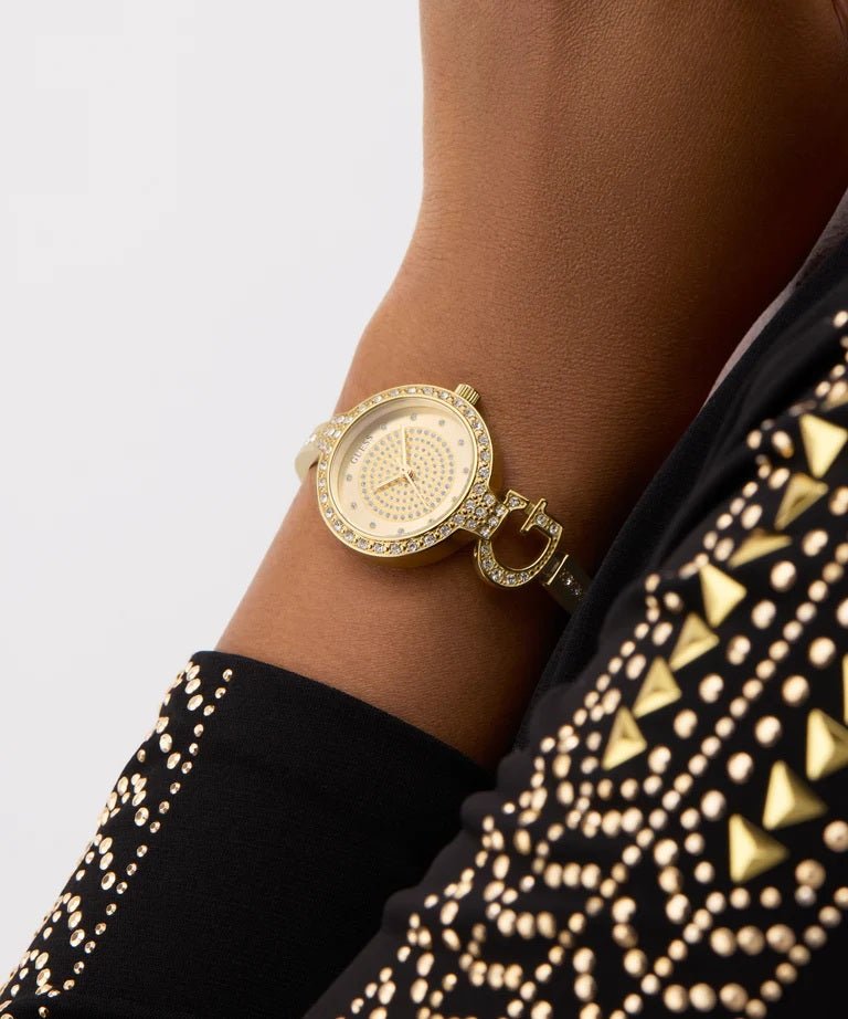 GUESS Ladies Giselle Gold Tone Analog Watch GW0929L2