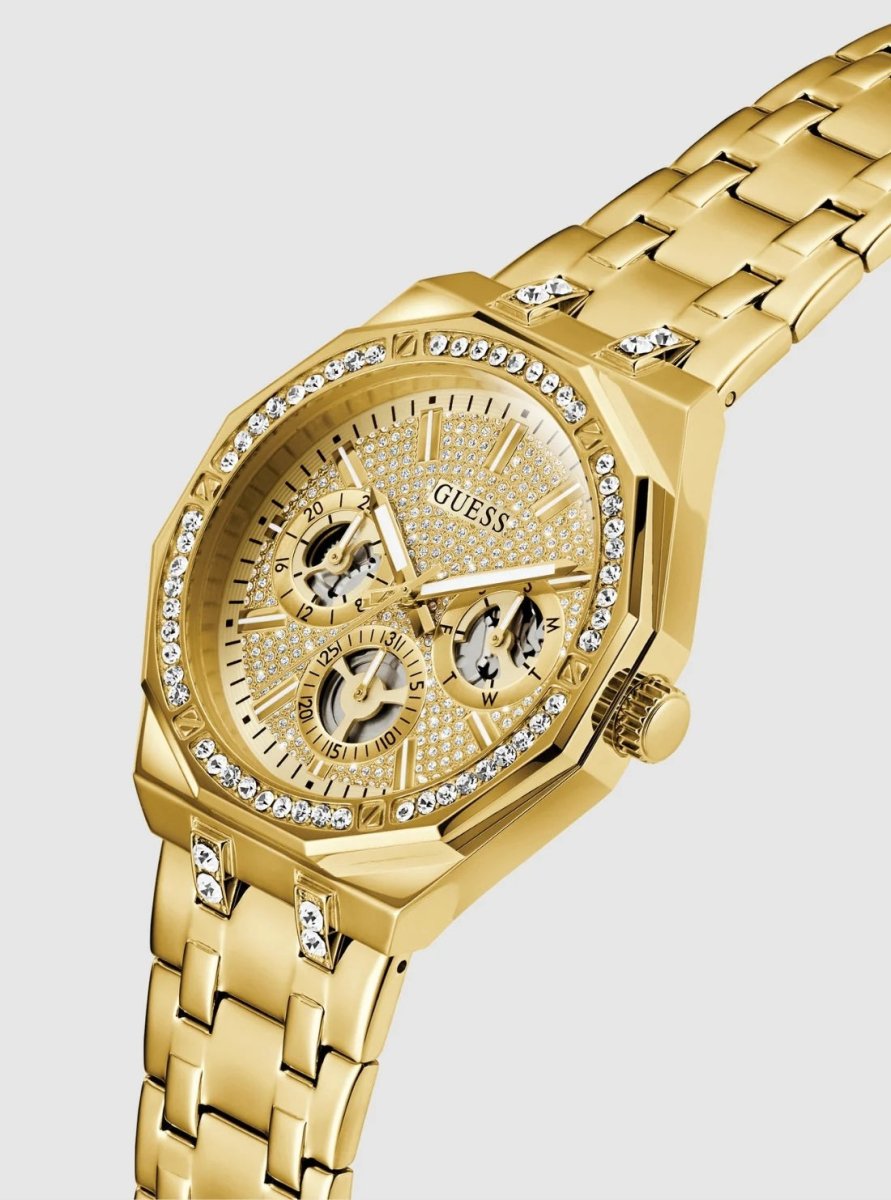 GUESS Gold kryptonite glitz watch GW0960L2