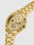 GUESS Gold kryptonite glitz watch GW0960L2