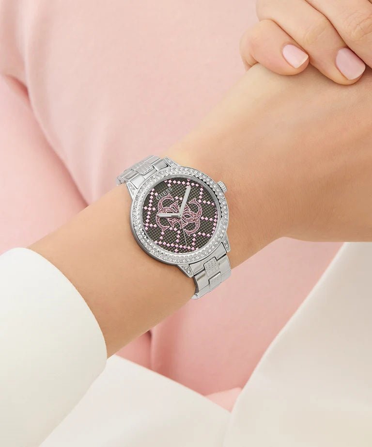 GUESS Ladies Silver Tone Analog Watch GW0944L1