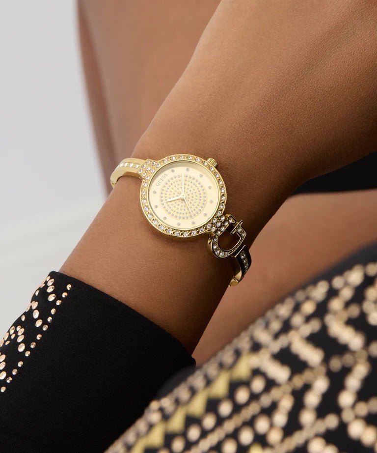 GUESS Ladies Giselle Gold Tone Analog Watch GW0929L2