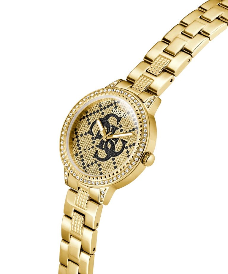 GUESS Ladies Silver Gold Analog Watch GW0944L2