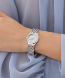 GUESS Ladies Pixie Silver Tone Analog Watch GW930L1