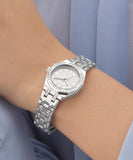 GUESS Ladies Pixie Silver Tone Analog Watch GW930L1