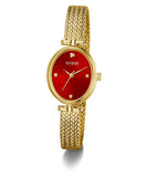 GUESS Ladies Ruby Gold Tone Analog Watch gw0935L4
