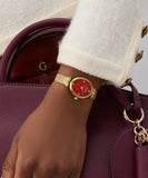 GUESS Ladies Ruby Gold Tone Analog Watch gw0935L4