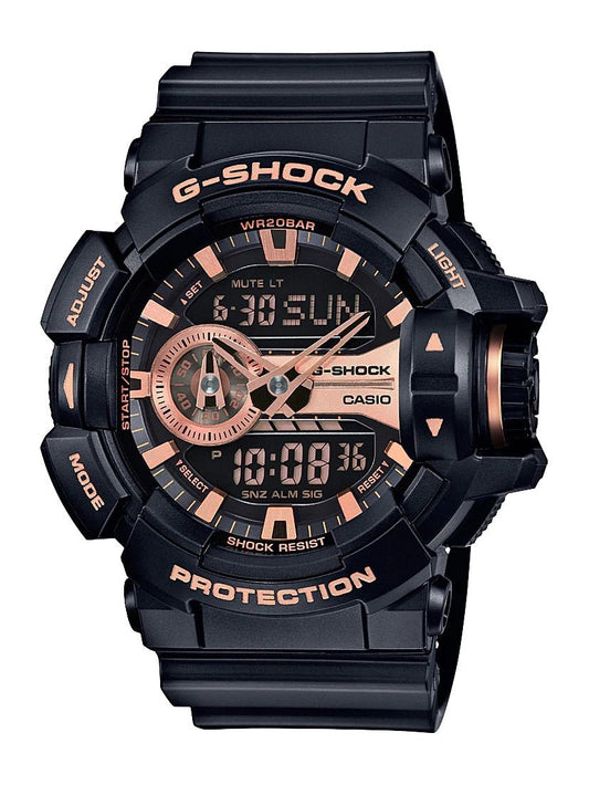 G Shock Rose/Black Analog-Digital Watch - GA400GB-1A4