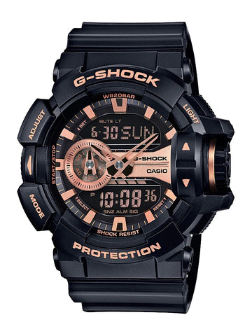 G Shock Rose/Black Analog-Digital Watch - GA400GB-1A4