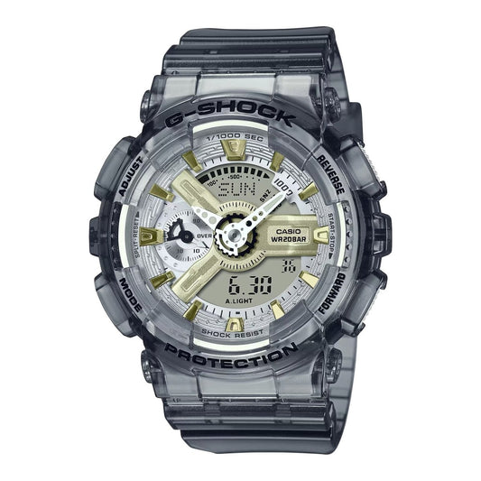 G-Shock Women's White/Pink-Gold Digi-AnaWatch GMAS110SR-7A