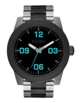 Nixon Men's Silver/Gunmetal Corporal SS Watch - A346-5146-00