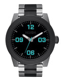 Nixon Men's Silver/Gunmetal Corporal SS Watch - A346-5146-00