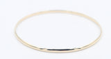 9ct Solid Gold Bangle 2.78mm wide