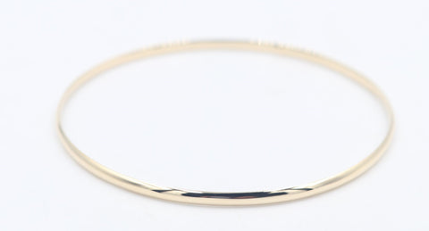 9ct Solid Gold Bangle 2.78mm wide