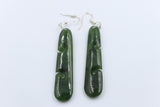 NZ Greenstone Drop Earrings