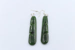 NZ Greenstone Drop Earrings