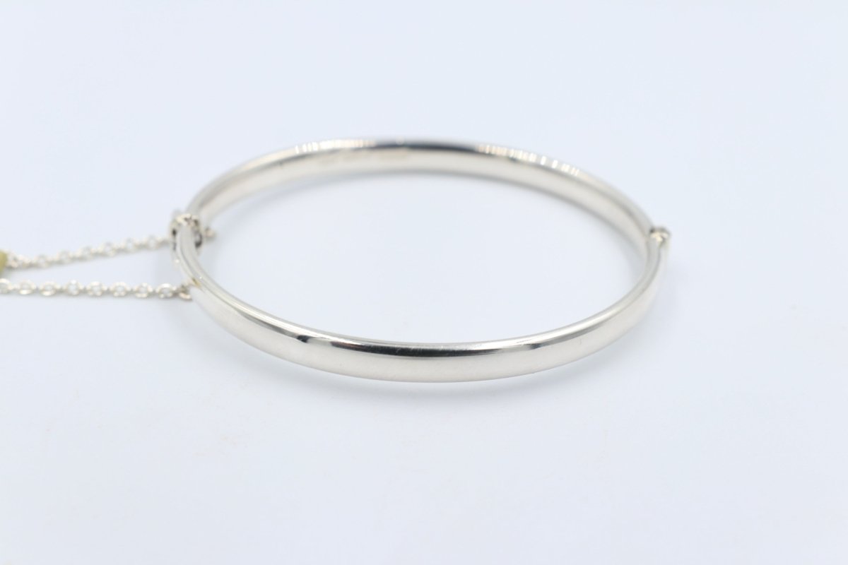Sterling Silver Heavy Hinge Bangle