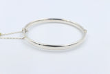 Sterling Silver Heavy Hinge Bangle