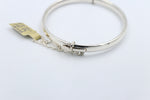 Sterling Silver Heavy Hinge Bangle