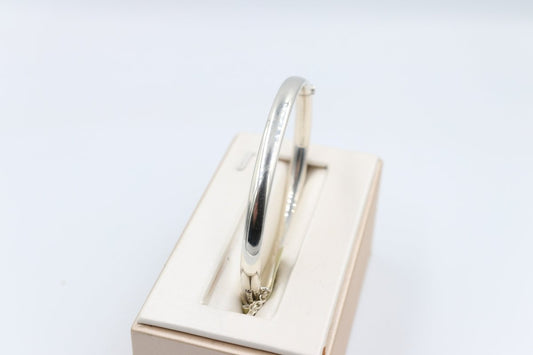 Sterling Silver Heavy Hinge Bangle