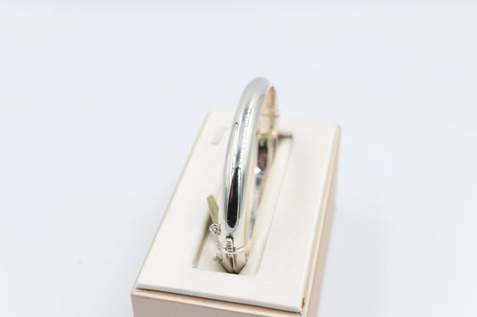 Sterling Silver Heavy Hinge Bangle