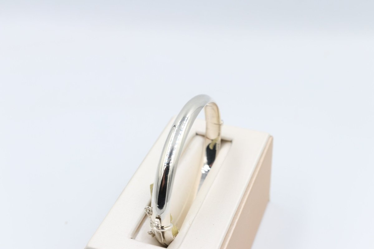 Sterling Silver Heavy Hinge Bangle