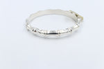 Sterling Silver Bamboo Hinge Bangle