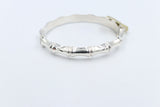 Sterling Silver Bamboo Hinge Bangle