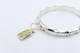 Sterling Silver Bamboo Hinge Bangle