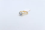 18ct Yellow Gold Lab Grown Certified Solitaire Diamond Ring TDW 2ct