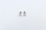 14kt Gold Lab Grown Princess cut Diamond Stud Earrings TDW 1ct