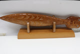 Wooden Paddle with a Stand