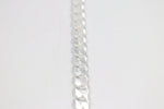 Stg Silver Heavy Curb Link Chain  IR33 58cm