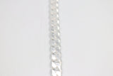 Stg Silver Heavy Curb Link Chain  IR33 58cm