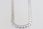 Stg Silver Heavy Curb Link Chain  IR33 58cm