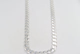 Stg Silver Heavy Curb Link Chain  IR33 58cm