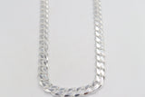 Stg Silver Heavy Curb Link Chain  IR33 58cm
