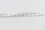 Stg Silver Heavy Curb Link Chain  IR33 58cm