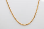 9ct Gold Solid Curb Link Chain 50cms