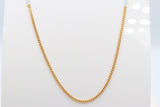 9ct Gold Solid Curb Link Chain 50cms