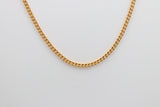 9ct Gold Solid Curb Link Chain 50cms