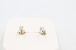 9ct Gold CZ Earrings 2mm